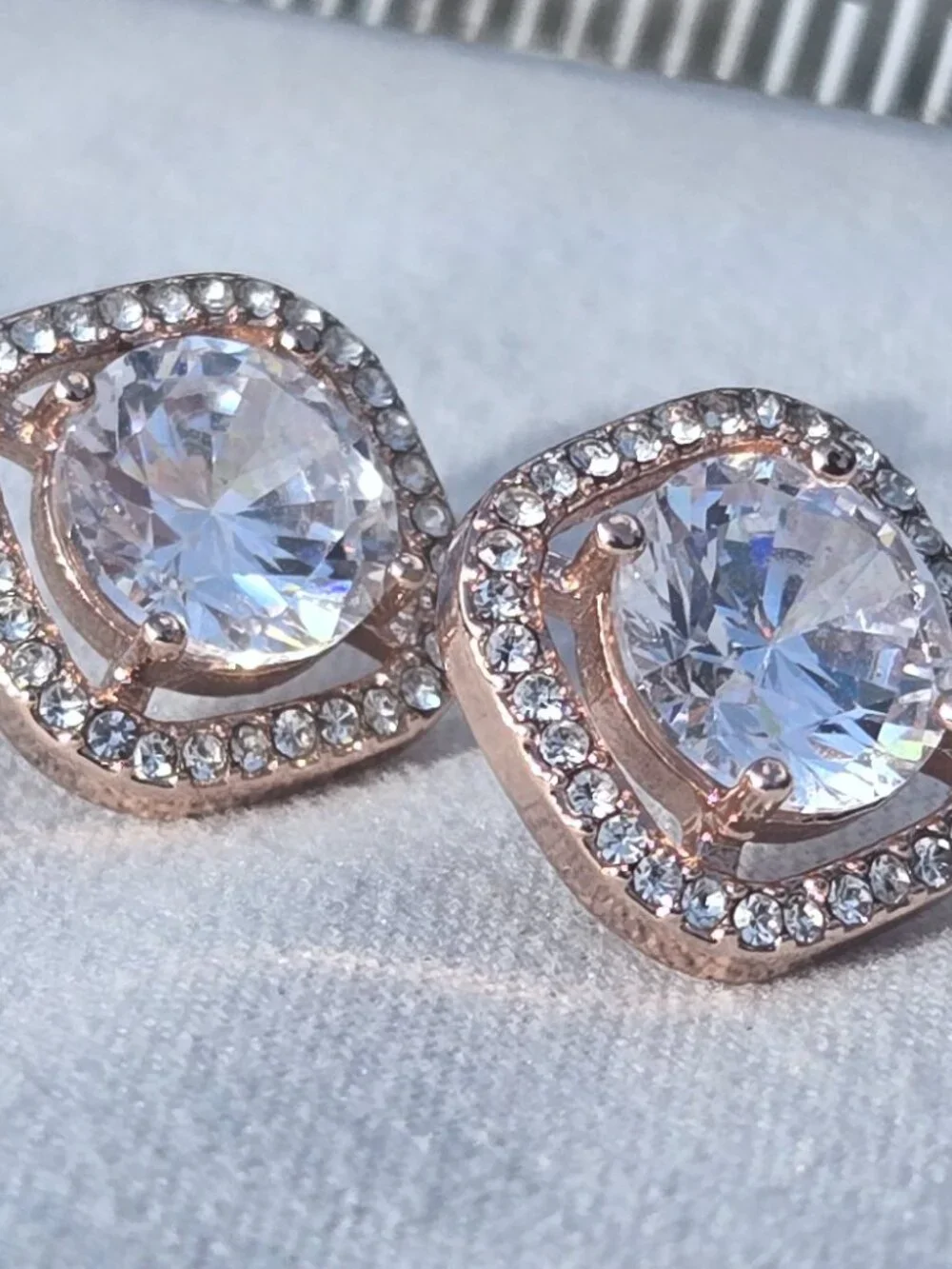 Rose Gold Stud Earrings Worn Once